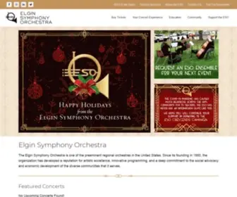 Elginsymphony.org(The Elgin Symphony Orchestra) Screenshot