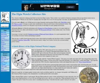 Elginwatches.org(The Elgin Watch Collectors Site) Screenshot