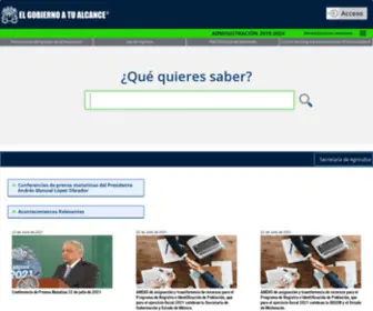 Elgobiernoatualcance.com.mx(El Gobierno a tu Alcance) Screenshot