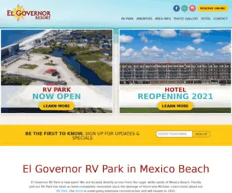 Elgovernorresort.com(El Governor RV Park) Screenshot