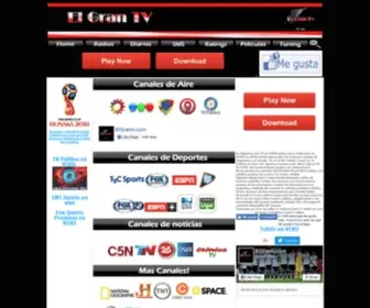 Elgrantv.com(Television en VIVO) Screenshot