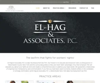 Elhaglaw.com(The Law Firm that Fights for Workers' Rights) Screenshot