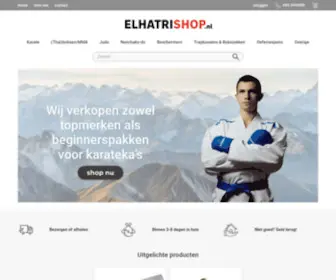 Elhatrishop.nl(Uw webshop voor vechtsport artikelen) Screenshot