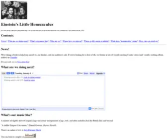 ELH.org(Einstein's Little Homunculus) Screenshot