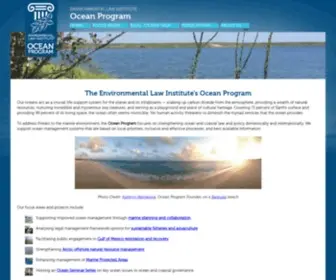 Eli-Ocean.org(ENVIRONMENTAL LAW INSTITUTE) Screenshot