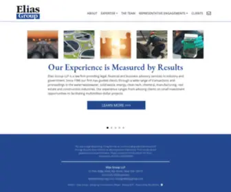 Eliasgroup.com(Elias Group LLP) Screenshot