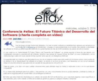 Eliax.com(Para Mentes Curiosas) Screenshot