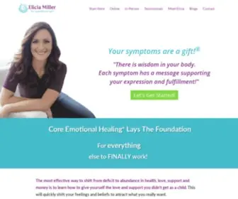 Eliciamiller.com(Core Emotional Healing) Screenshot