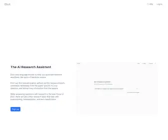 Elicit.org(Elicit) Screenshot