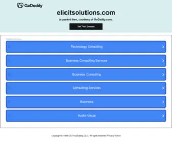 Elicitsolutions.com(Elicit IT and Consulting Solutions Pvt) Screenshot