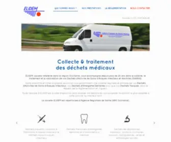 Elidem.com(Déchets médicaux et chimiques) Screenshot