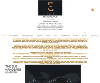 Eliehandbags.com(Fine Leather Goods) Screenshot