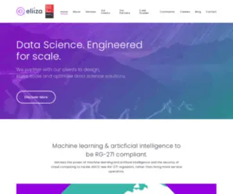 Eliiza.com.au(Our mission) Screenshot