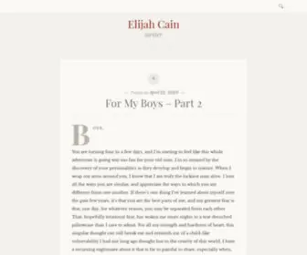 Elijahcain.com(Elijah Cain) Screenshot