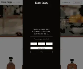 Elijahcraig.com(Each bottle of award) Screenshot