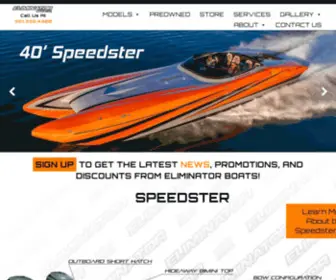 Eliminatorboat.com(Custom Boats) Screenshot