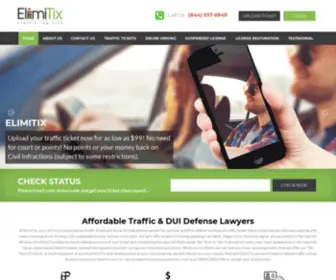 Elimitix.com(Traffic Violation Attorney Detroit MI) Screenshot