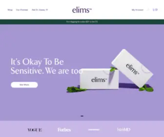 Elims.co(The Future of Sustainable Oral Care) Screenshot