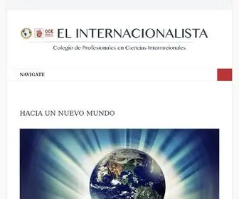 Elinternacionalista.org.ec(Colegio de Profesionales en Ciencias Internacionales) Screenshot