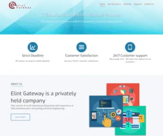 Elintgateway.com(IT &amp; Telecom Services) Screenshot
