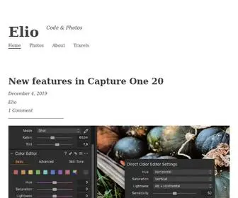 Elio.blog(Code & Photos) Screenshot