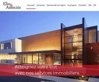 Elioassocies.ca(Elio & Associés) Screenshot