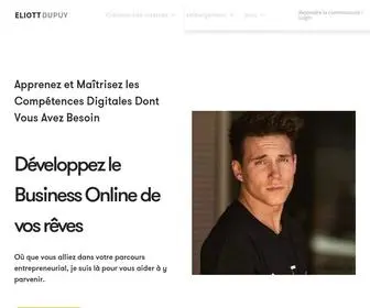 Eliottdupuy.com(Eliott Dupuy: vous aider à réussir grâce au digital) Screenshot