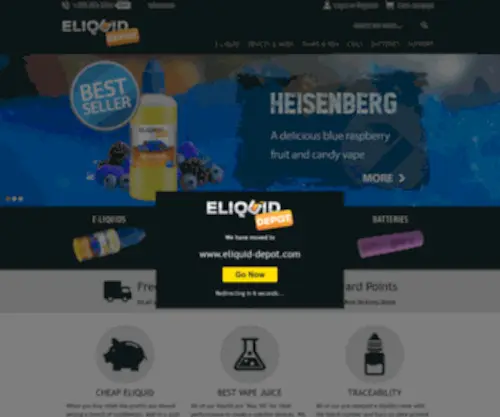 Eliquiddepot.com(Cheap e juice) Screenshot