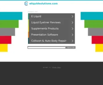 Eliquidsolutions.com(Eliquidsolutions) Screenshot