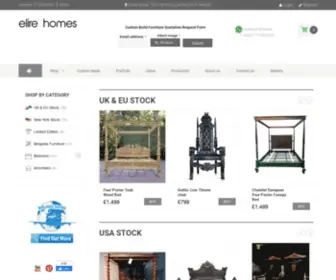 Elirehomes.com(#1 Bespoke Furniture Makers in UK. Bespoke Bedroom Furniture) Screenshot