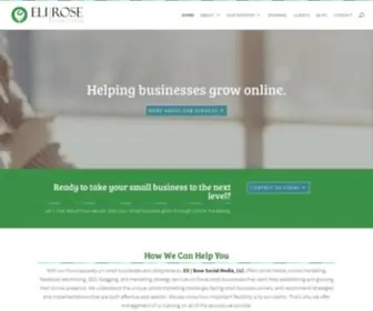 Elirose.com(Small business social media consulting firm) Screenshot