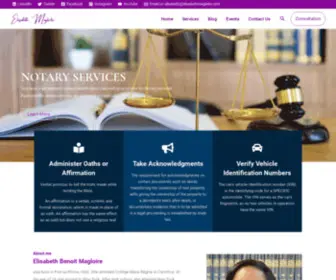 Elisabethmagloire.com(Elisabeth Magloire Notary Services) Screenshot