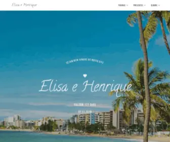 Elisaehenrique.com(Site de casamento oficial de Elisa e Henrique) Screenshot