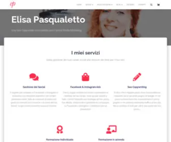 Elisapasqualetto.it(Seo Copywriter e Social Media Manager a Venezia) Screenshot