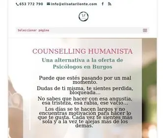 Elisatarilonte.com(Counselling Humanista en Burgos) Screenshot