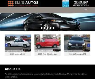 Elisautos.us(Home Eli's Autos 399 Empire Blvd Brooklyn NY) Screenshot