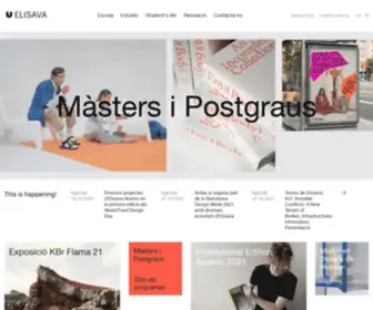 Elisava.es(Escola Universitària de Disseny i Enginyeria de Barcelona) Screenshot
