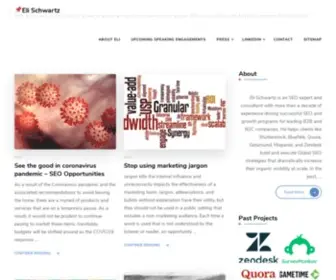Elischwartz.co(SEO and Growth Consultant & Speaker) Screenshot