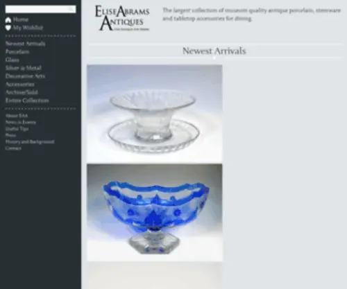 Eliseabrams.com(Elise Abrams Antiques) Screenshot
