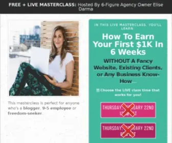 Elisedarma.co(Free Instagram Training For Business Owners by Elise Darma) Screenshot