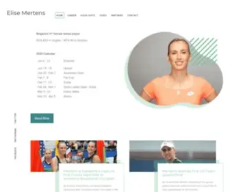 Elisemertens.be(Elise Mertens) Screenshot