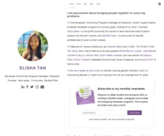 Elishatan.com(Elisha Tan) Screenshot