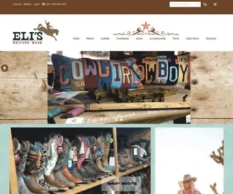 Eliswesternwear.com(Eli's Western Wear) Screenshot