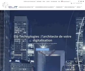 Elit-Technologies.fr(Digitalisation des entreprises) Screenshot