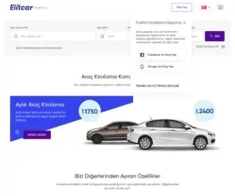 Elitcarrental.com(Uygun Fiyatlı&Güvenilir Araç Kiralama) Screenshot