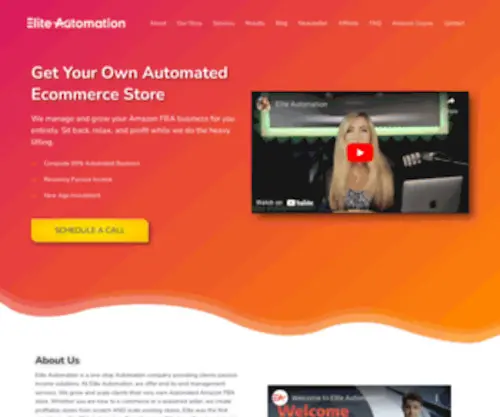 Elite-Automation.com(Premier Amazon FBA & Walmart Automation Service) Screenshot