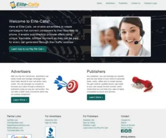 Elite-Calls.com(Your #1 Pay Per Call network since 2010) Screenshot