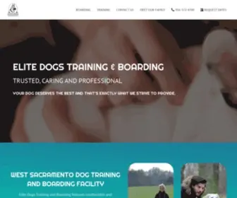 Elite-Dogs.com(Dog Training & Boarding in West Sacramento) Screenshot
