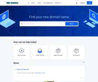 Elite-Solutions.org(Portal Home) Screenshot
