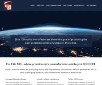 Elite100.com(The EliteWhere precision optics manufacturers and buyers CONNECT) Screenshot